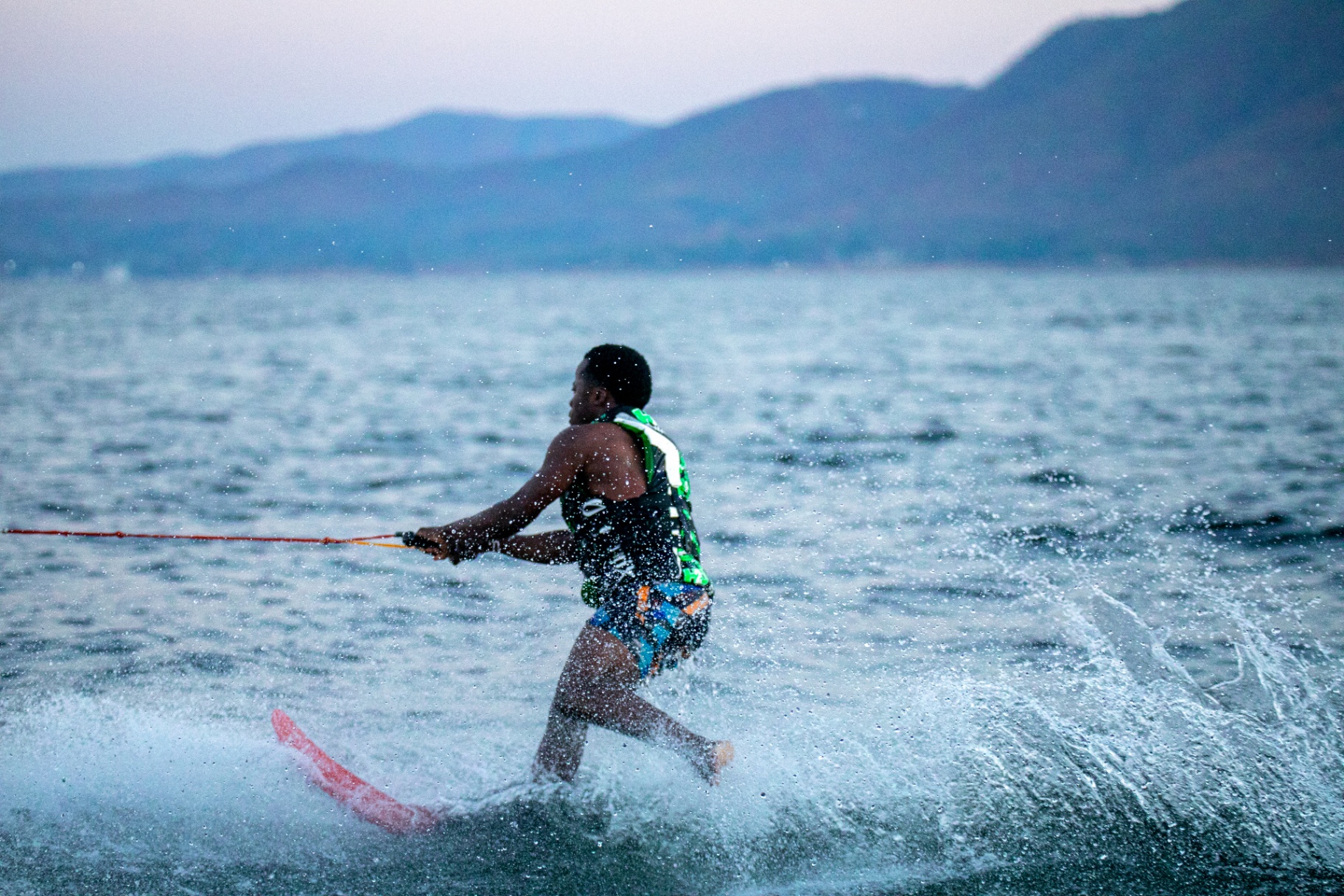 Water-skiing on Lake Kariba