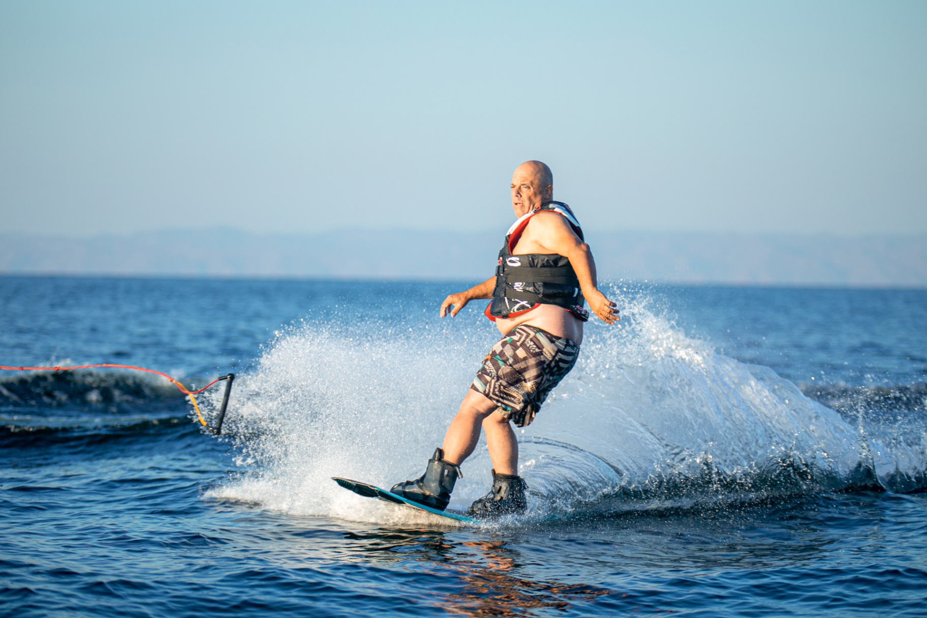 Guest wakeboarding