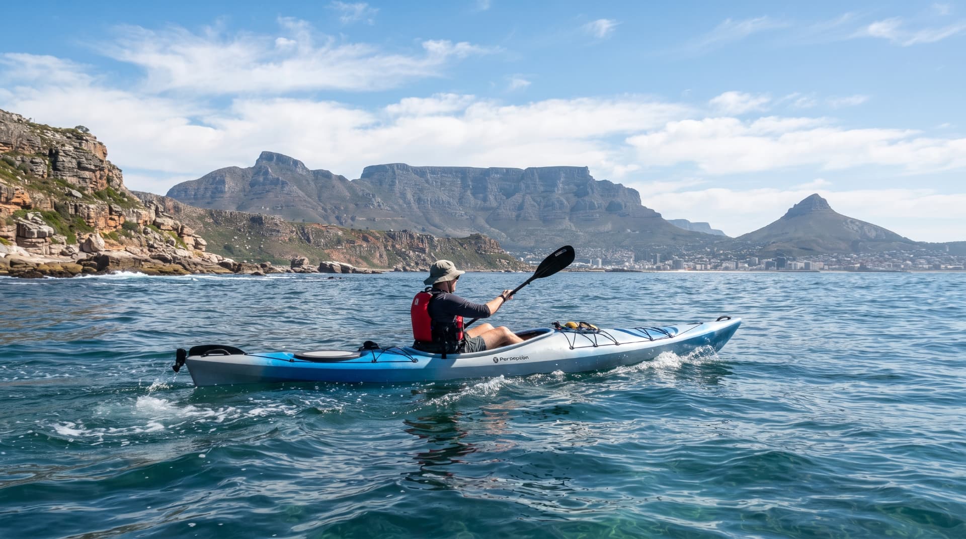 Sea kayaking along the Cape coastline