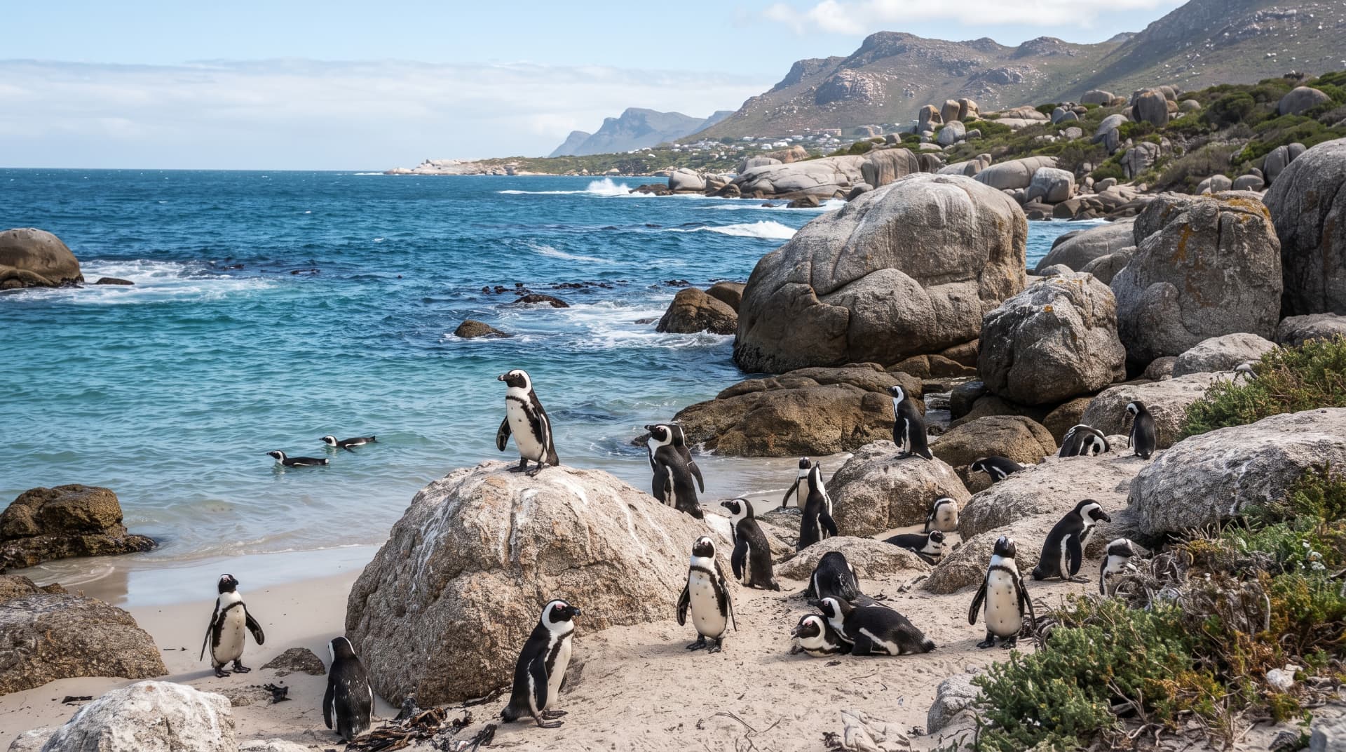 African penguins at Boulders Beach